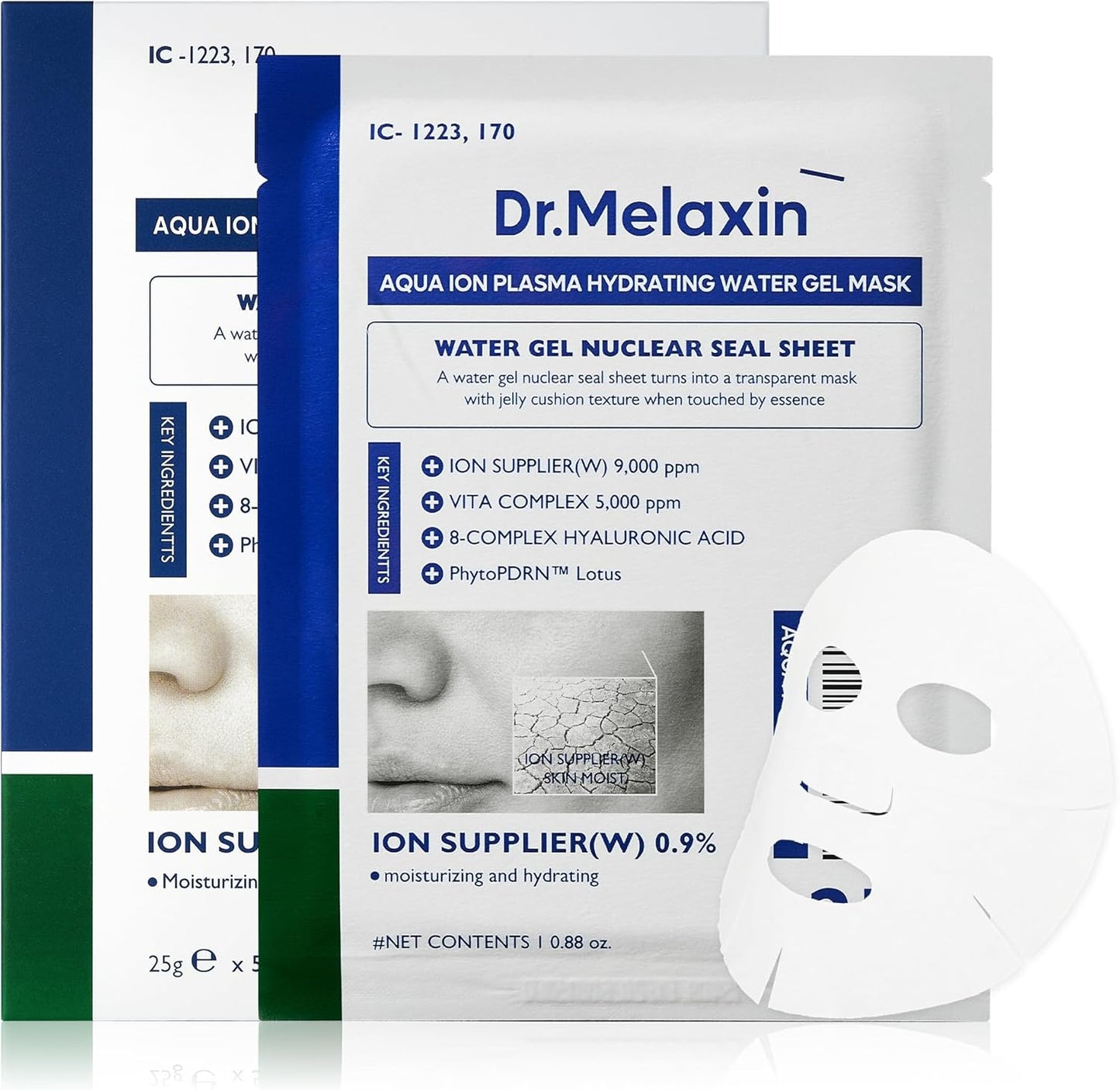 Aqua Ion Plasma Hydrating Water Gel Mask by Dr.Melaxin