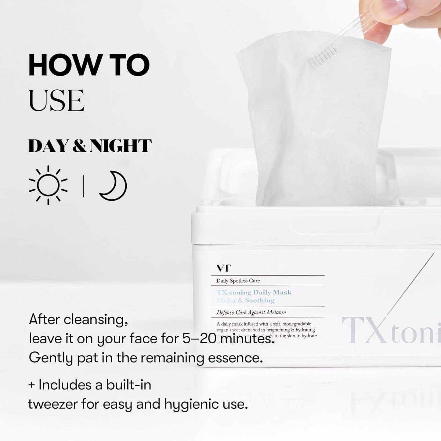 TX Toning Daily Mask - Moist and Soothing by VT Cosmetics