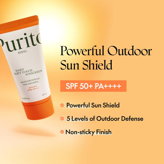 Ежедневный мягкий солнцезащитный крем SPF50+ PA++++ от Purito