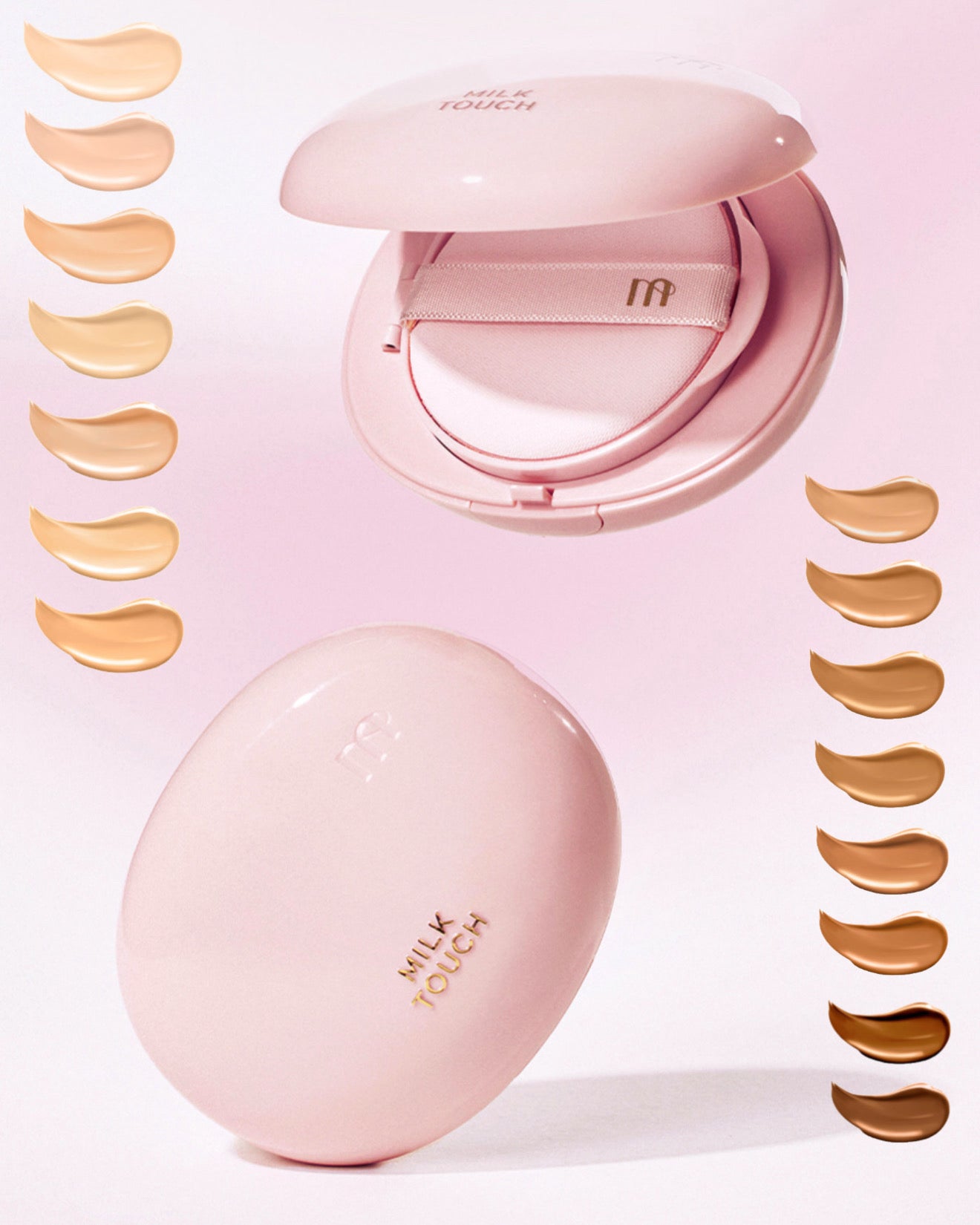 All-day Skin Fit Milky Glow Cushion with SPF50+/PA++++ by MilkTouch