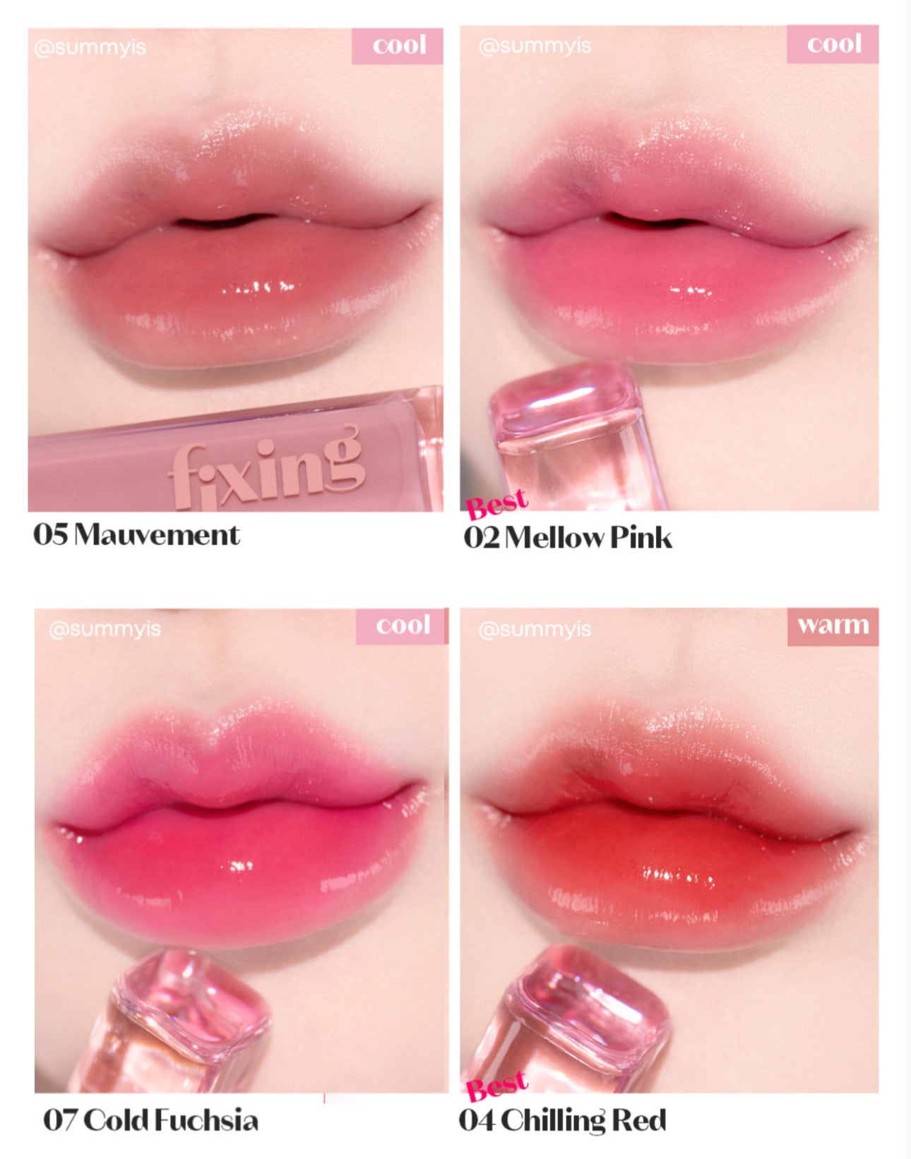 Глянцевая губная помада Tint Fixing от Etude