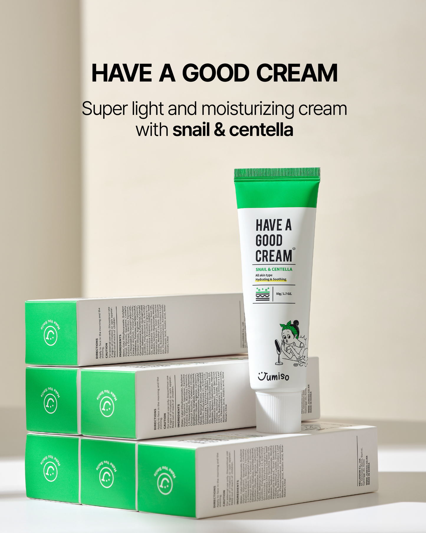 Have a good cream Snail + Centella by Jumiso