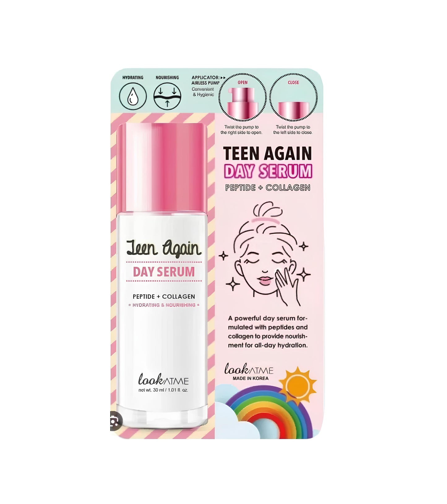 Teen Again Day Serum with Peptides & Collagen by Look At Me