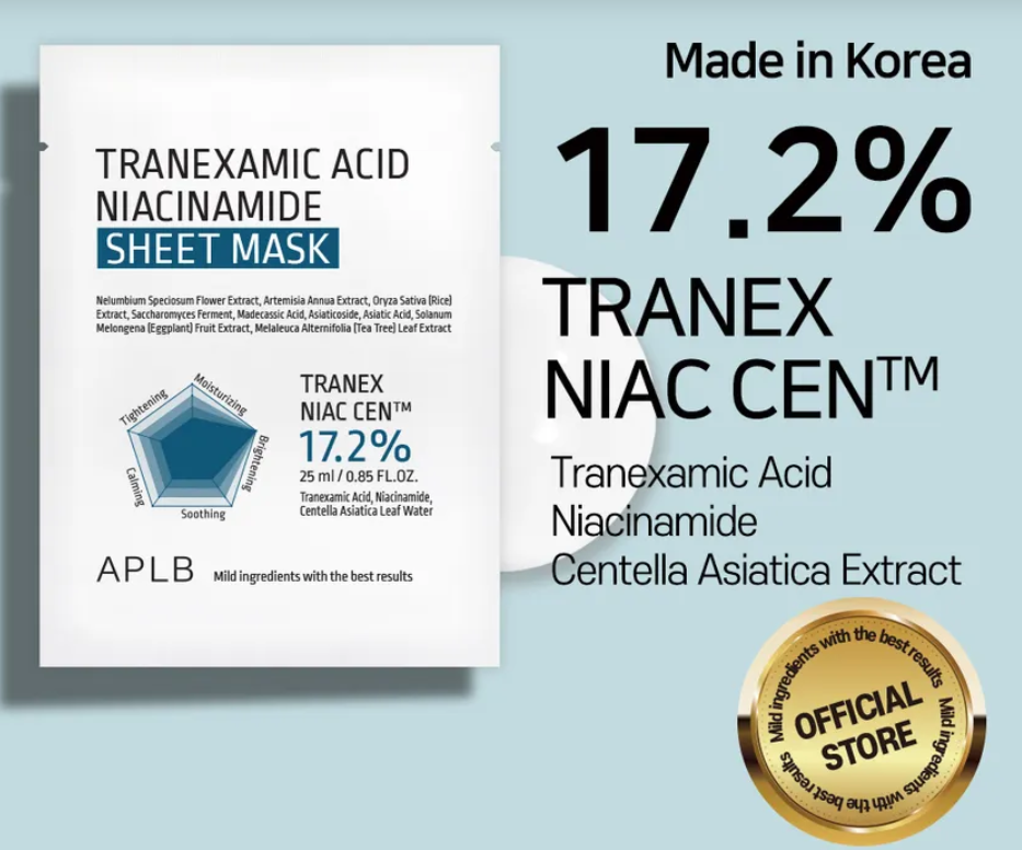 Tranexamic Acid Niacinamide Sheet Mask by APLB