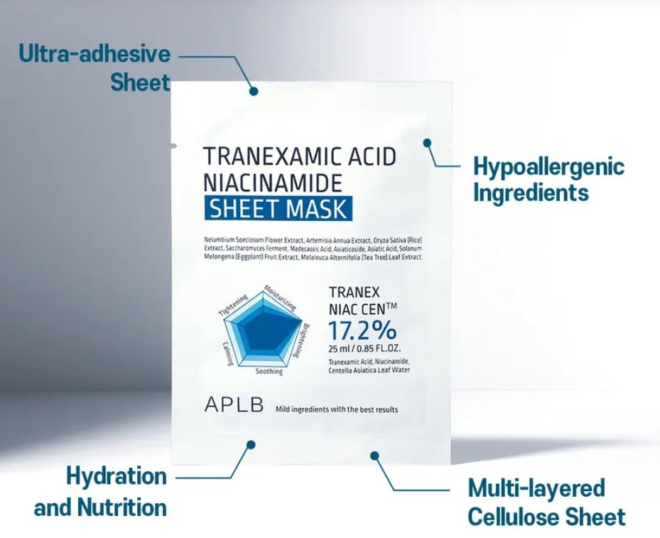 Tranexamic Acid Niacinamide Sheet Mask by APLB