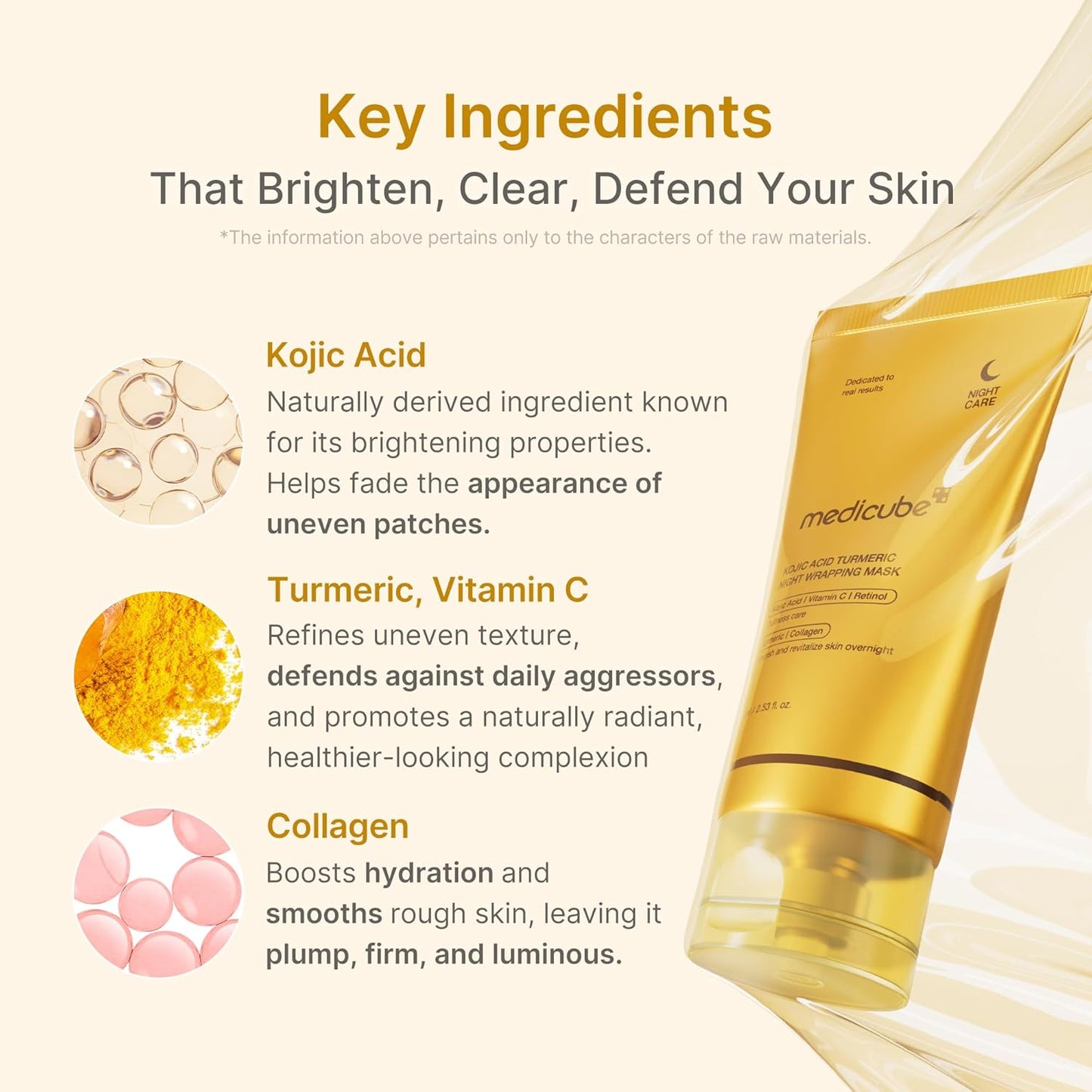 Night Wrapping Mask with Kojic Acid Turmeric by Medicube