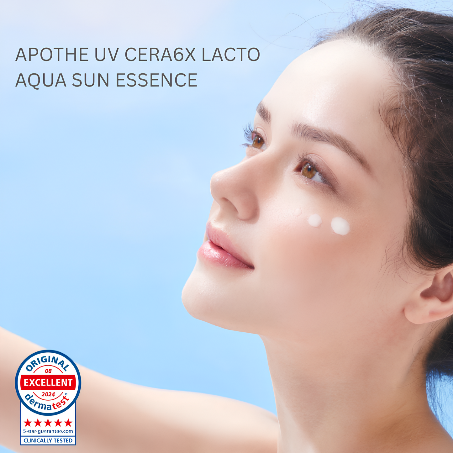 UV Cera6X Lacto Aqua Sun Essence SPF50+/ PA++++ by Apothe