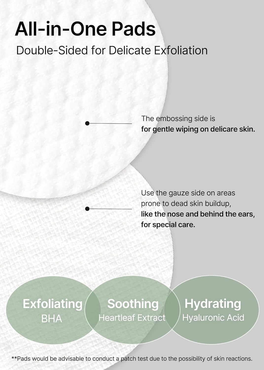 Επιθέματα Απολέπισης με Εκχύλισμα Houttuynia Cordata και BHA Celimax