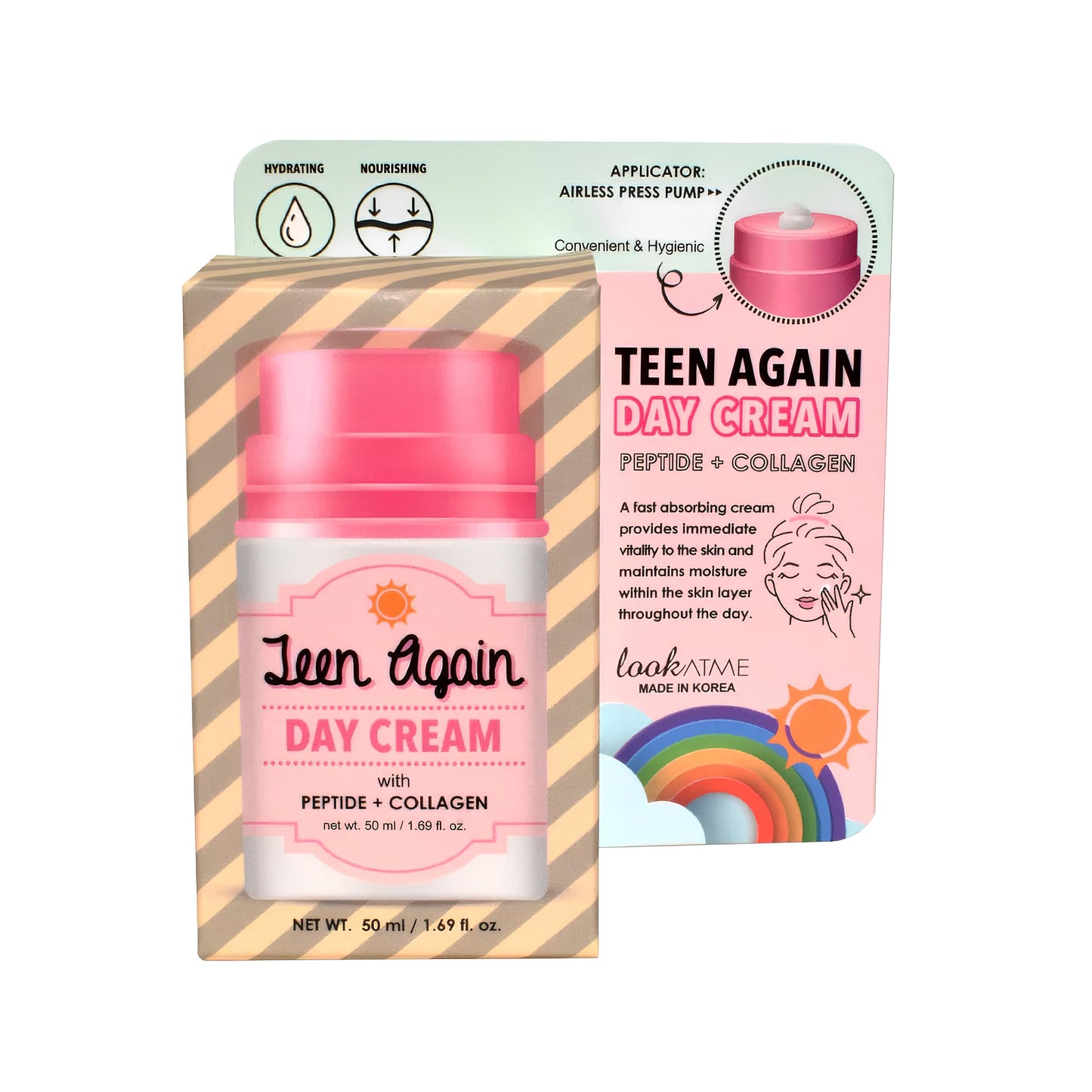 Teen Again Day Cream with Peptides & Collagen by Look At Me