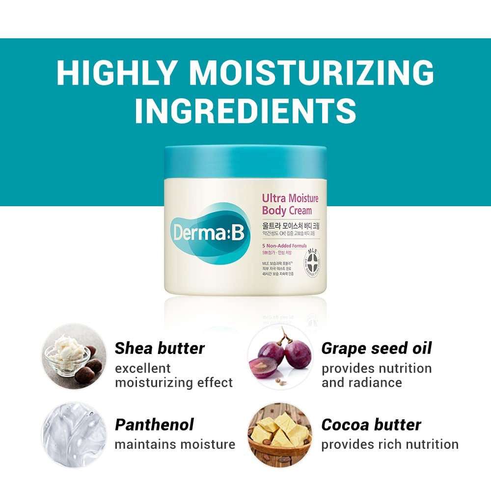 Ultra Moisture Body Cream by Derma:B