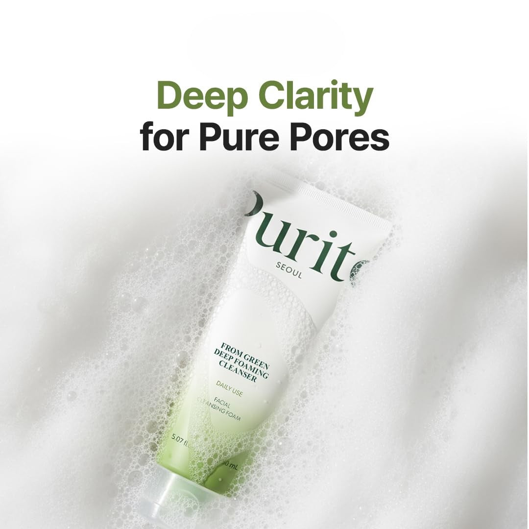 From Green Deep Foaming Cleanser by Purito
