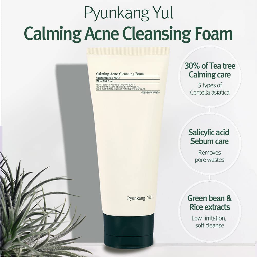Calming acne cleansing foam by Pyunkang Yul