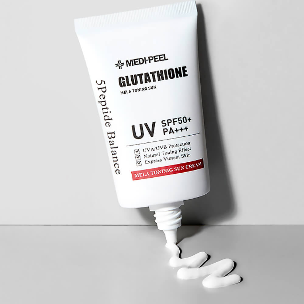 Glutathione mela toning sunscreen with 5 peptides SPF50+/PA++++ by Medi-peel