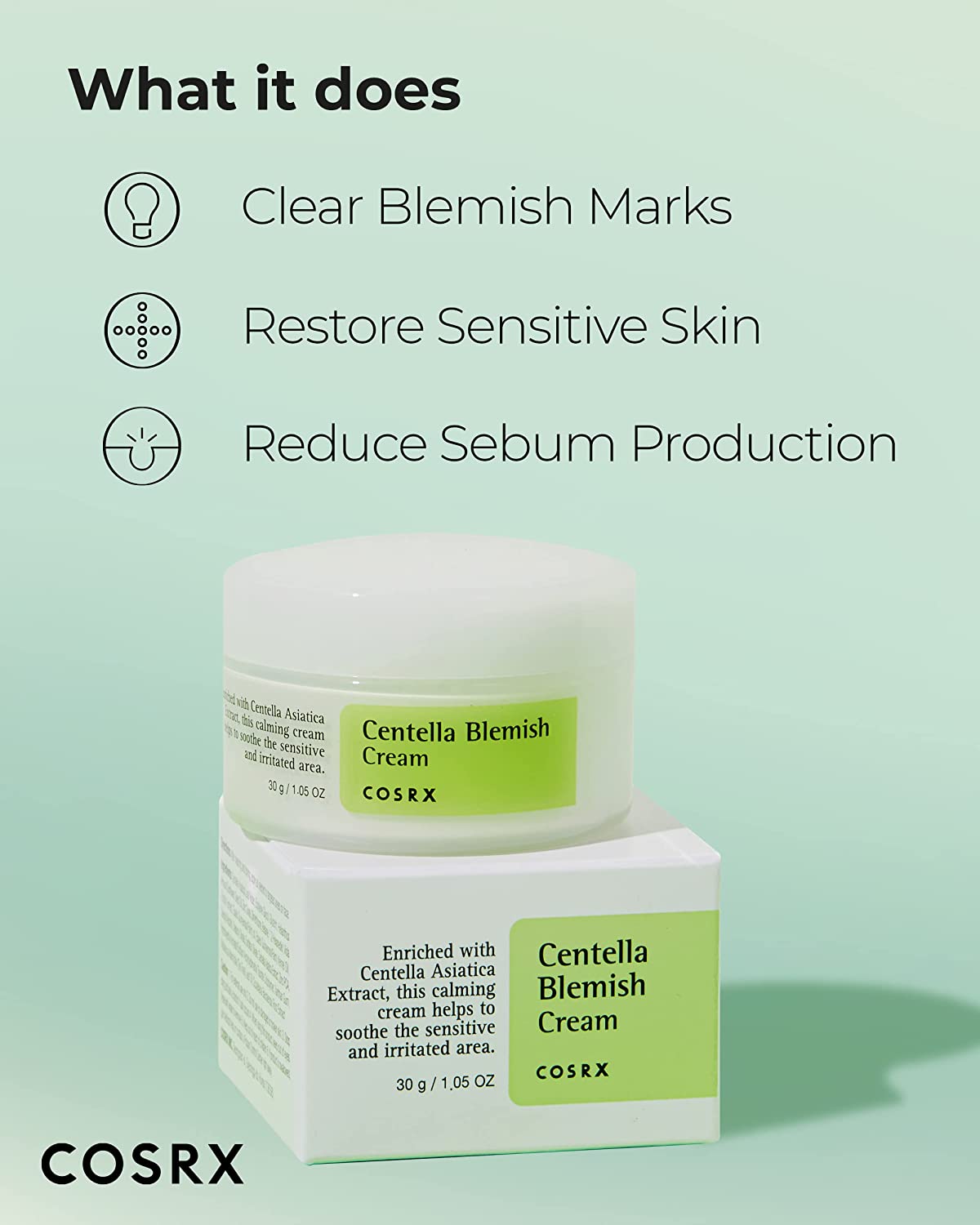 Centella blemish cream by Cosrx