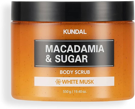 Macadamia & Sugar Body Scrub White Mask  by Kundal