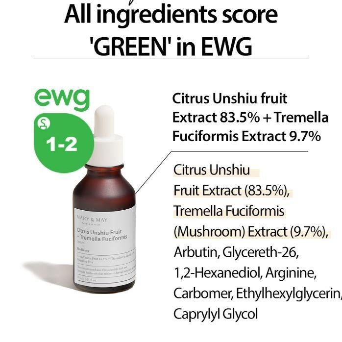 Citrus Unshiu + Tremella fuciformis serum by Mary&May