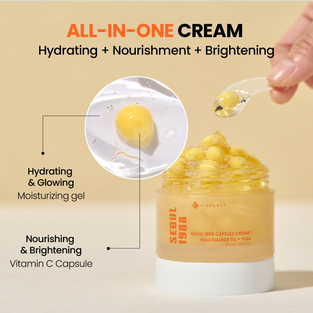 SEOUL 1988 Capsule Cream Niacinamide 5% + Yuja  by KSecret