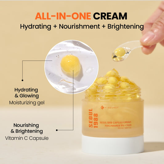 SEOUL 1988 Capsule Cream Niacinamide 5% + Yuja  by KSecret