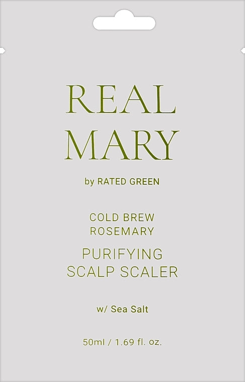 Scalp peeling and hair mask 2 in 1 with Rosemary and Sea salt by Rated Green