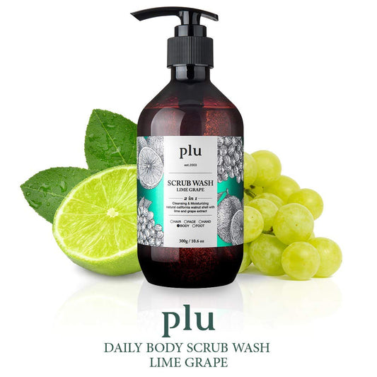 Scrub Wash for Body  2 in 1 Cleansing & Moisturising by Plu