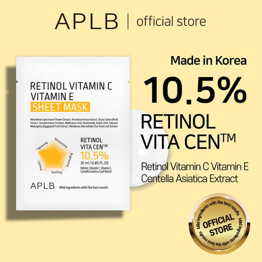 Retinol Vitamin C Vitamin E Sheet Mask by APLB