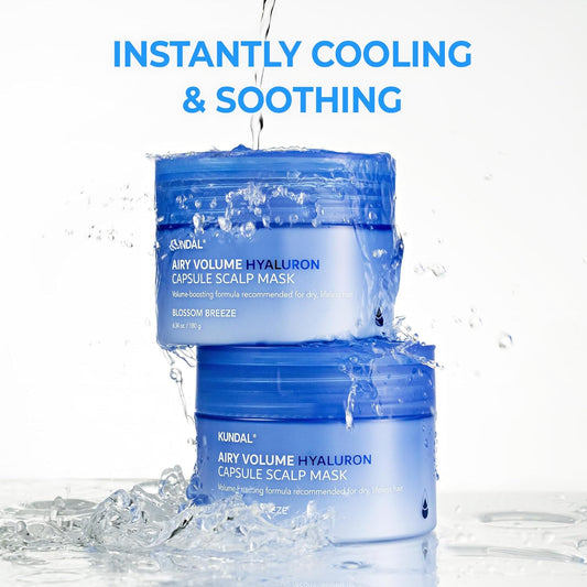 Airy Volume Hyaluron Capsule Scalp Mask by Kundal
