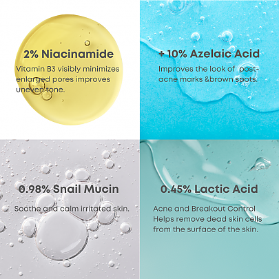 A - Control 10 % Azelaic Acid Serum by Nine less