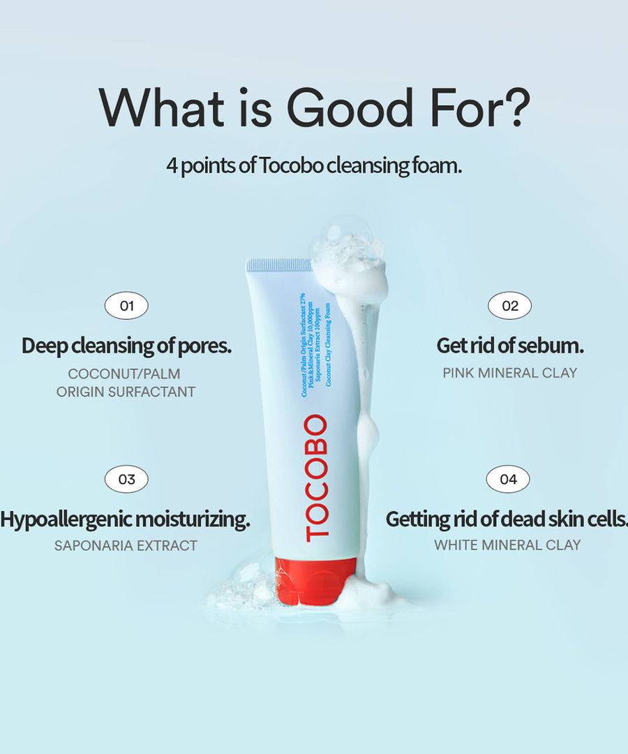 Pink & Mineral Cleansing Foam by Tocobo