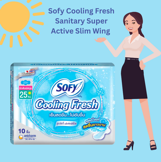 Sofy Cooling Fresh Sanitary Super Active Slim Wing της Unicharm