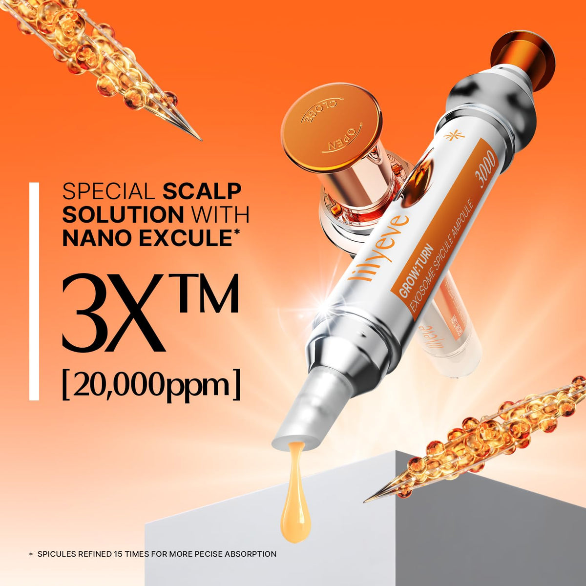 Grow:Turn Exosome Spicule Ampoule 3000 by Lilyeve