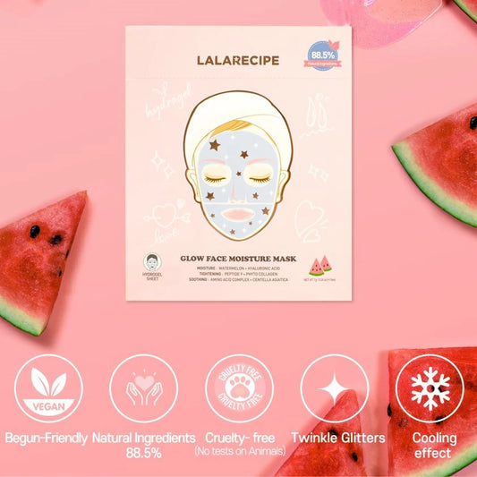Glow Face Moisture Mask by  Lalarecipe