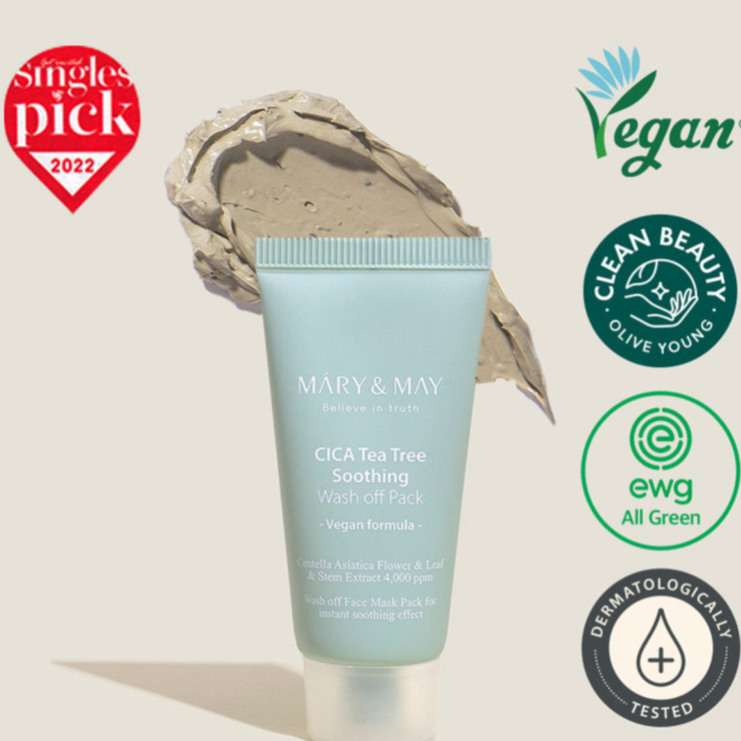 Cica Tea tree soothing wash-off mask by Mary & May