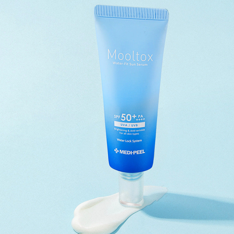Mooltox moisturising water-fit sun serum SPF50+/PA++++ by Medi-peel