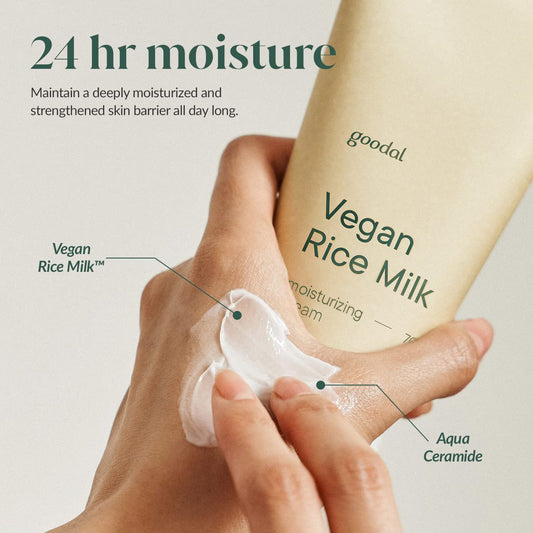 Vegan Rice Milk Moisturising Cream by Goodal