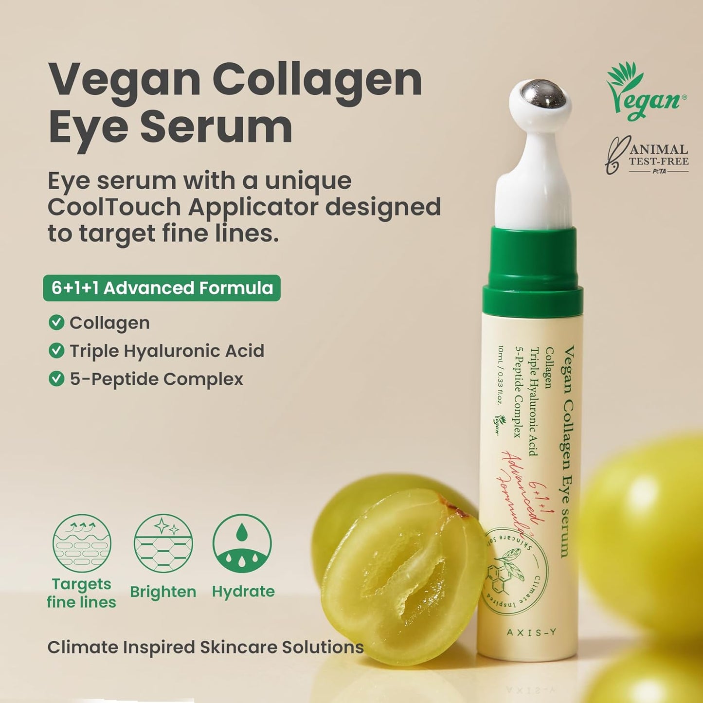 Lip & Eye Skin Care Set - Vita Glow Lip Oil & Vegan Collagen Eye Serum by AXIS-Y