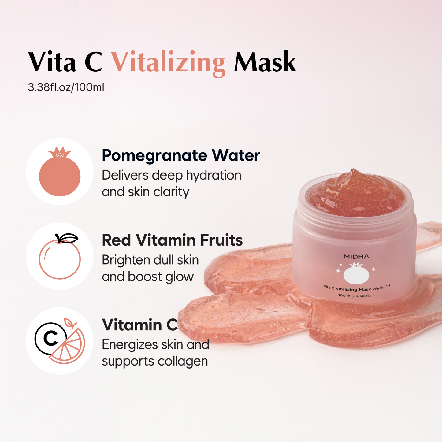 Vita C Vitalizing Mask Wash Off by MIDHA