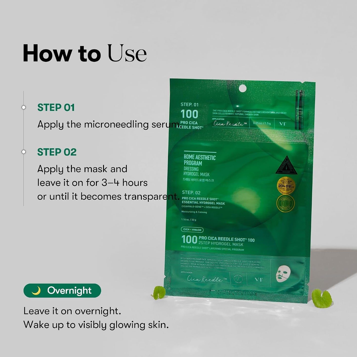 Pro Cica Reedle Shot 100 2 Step Hydrogel Mask by VT Cosmetics