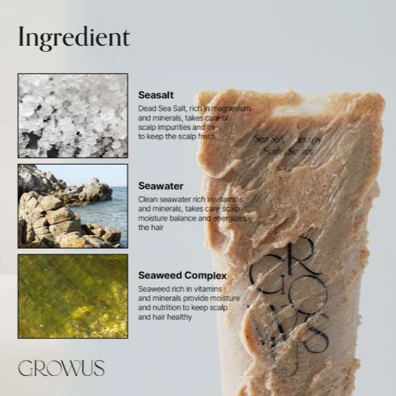 Sea Salt Therapy Scalp Scaler by GrowUs