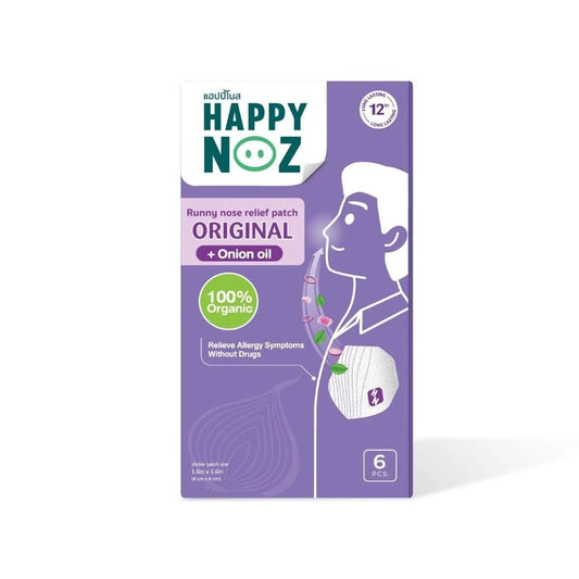 Runny Nose Relief Patch Original Formula with Onion Oil for Adults by Happy Noz (Thailand)