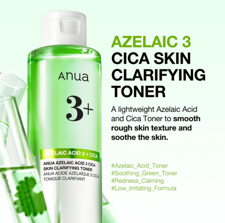 Azelaic Acid 3 Cica Skin Clarifying Toner by Anua