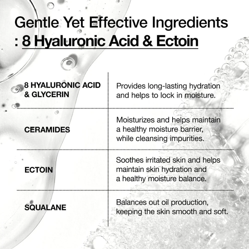 8 Hyaluronic Acid Moisturizing Gentle Gel Cleanser  by Anua