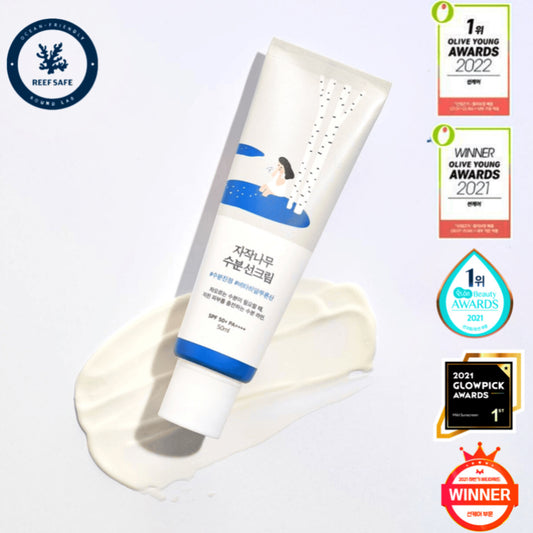 Birch juice moisturising sunscreen SPF50+/PA++++ by Round lab