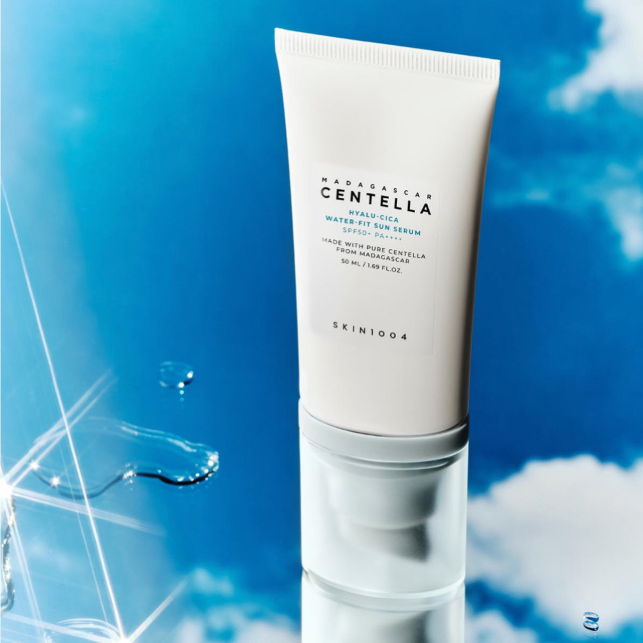 Hyalu-Cica water-fit sun serum SPF50+/PA++++ by SKIN1004 – koreancosmetic.cy