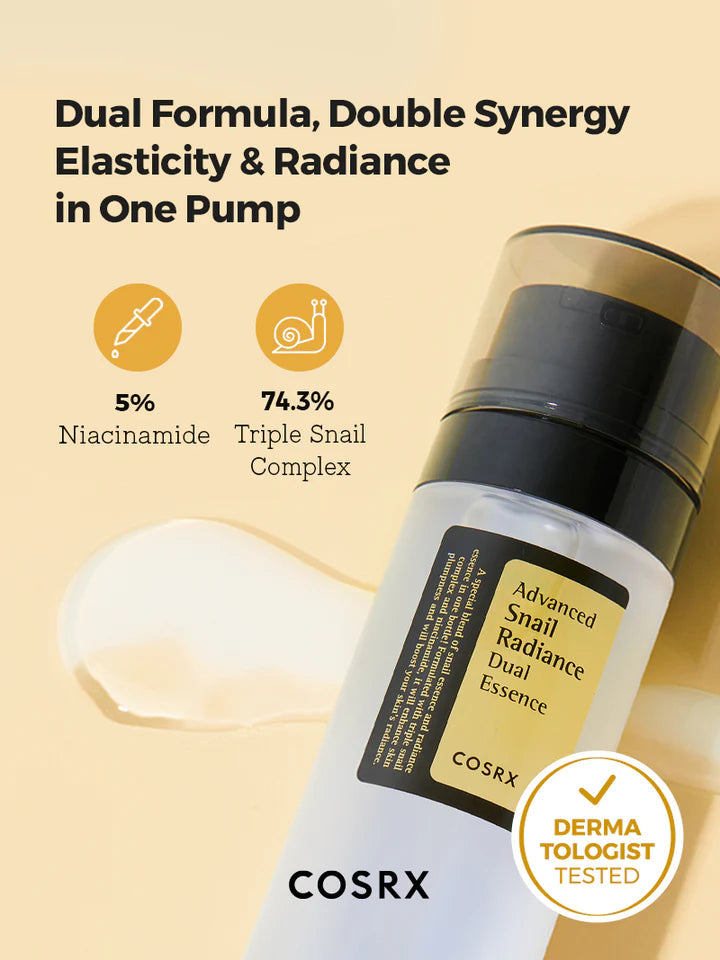 Advanced snail radiance dual essence by Cosrx