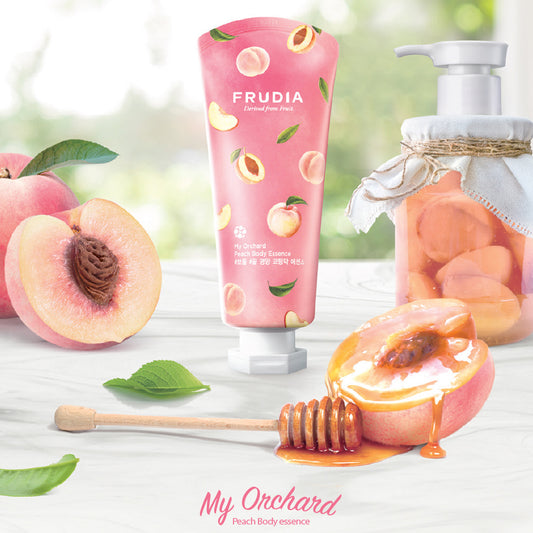 Θρεπτική ενυδατική κρέμα σώματος με άρωμα ροδάκινου My orchard Peach της Frudia