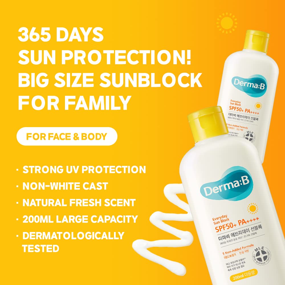Солнцезащитный крем для тела и лица SPF50+/PA++++ от Derma B