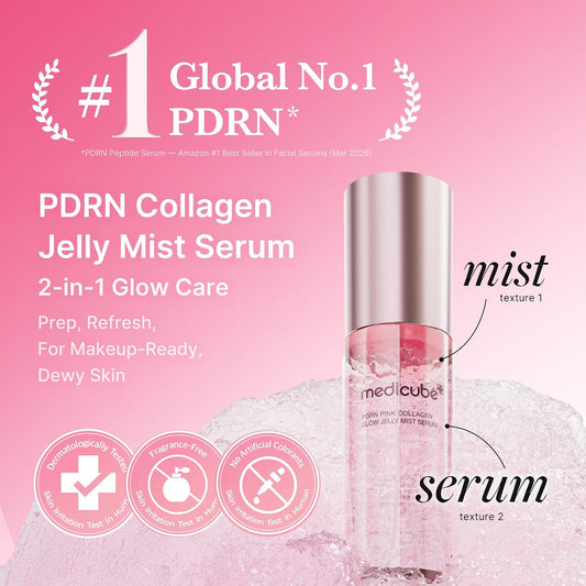 PDRN Pink Collagen Glow Jelly Mist Serum by Medicube