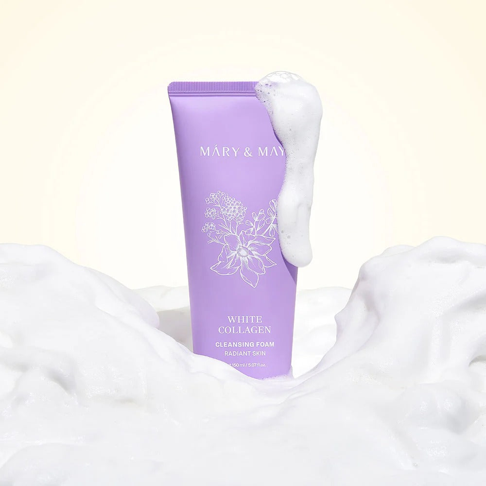 Очищающая пенка с коллагеном от Mary&May 
