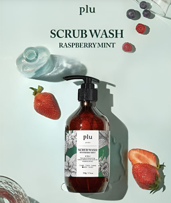 Scrub Wash for Body  2 in 1 Cleansing & Moisturising by Plu