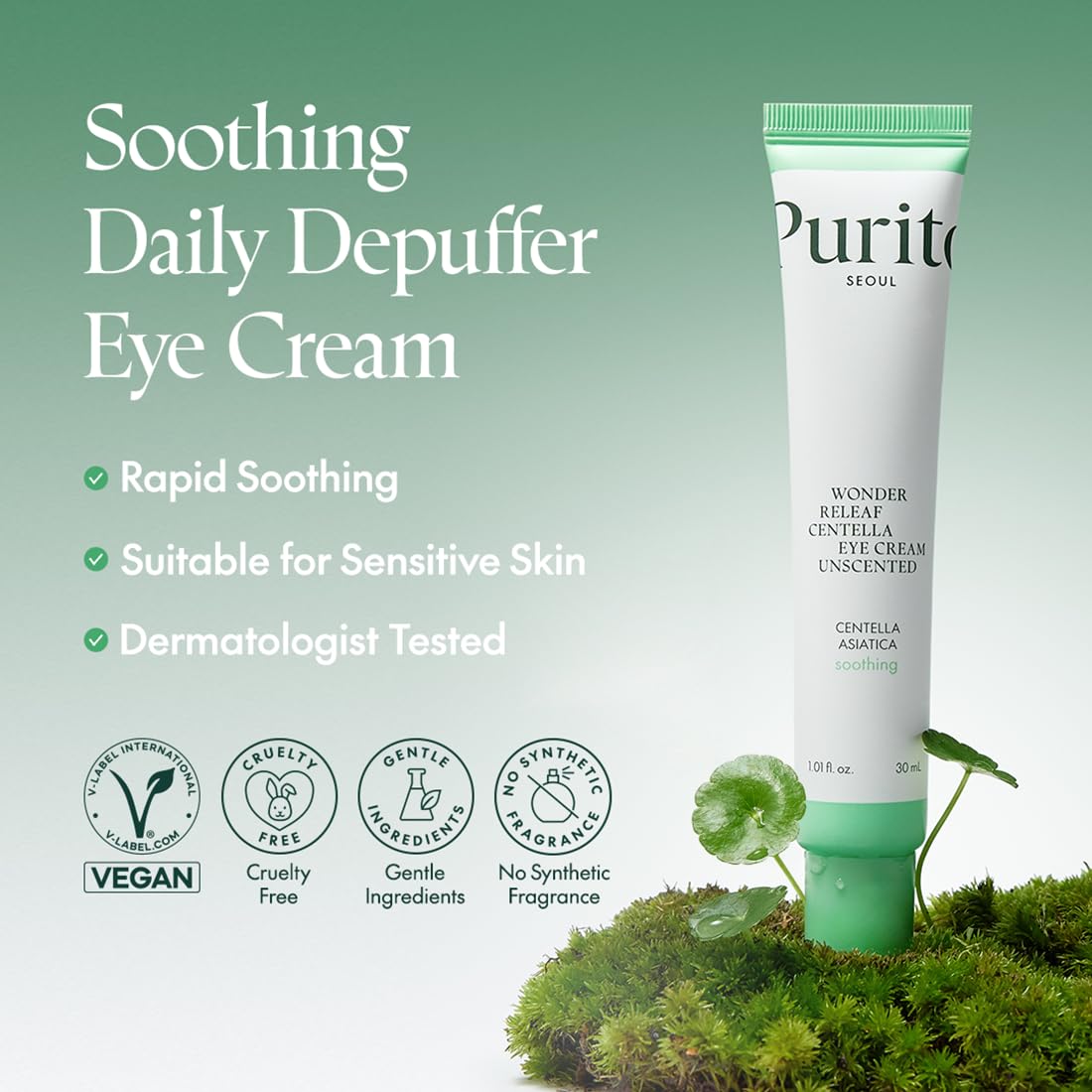 Wonder Releaf Centella Eye Cream - Skin Soothing Eye Cream by Purito